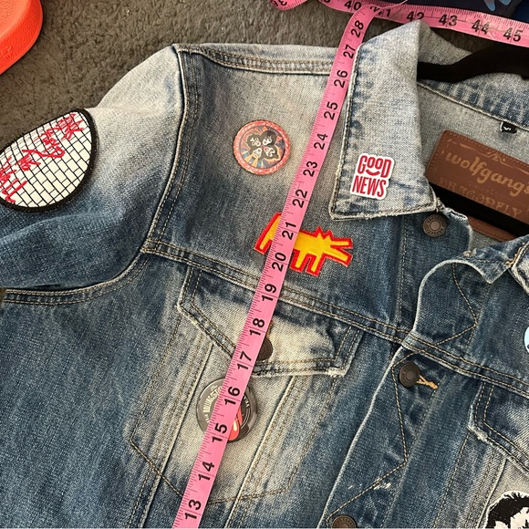 American Vintage Blue Denim Jacket with Pink Floyd Graphic - Picture 3 of 5